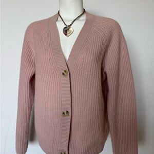 Have Women's Pink Cashmere Cardigan Sweater